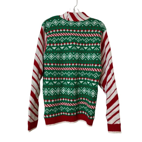 33 Degrees Unisex Christmas Sweater Vest Bow Tie Mock Neck Size M - Picture 2 of 13